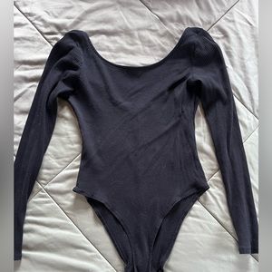 Black long sleeve bodysuit